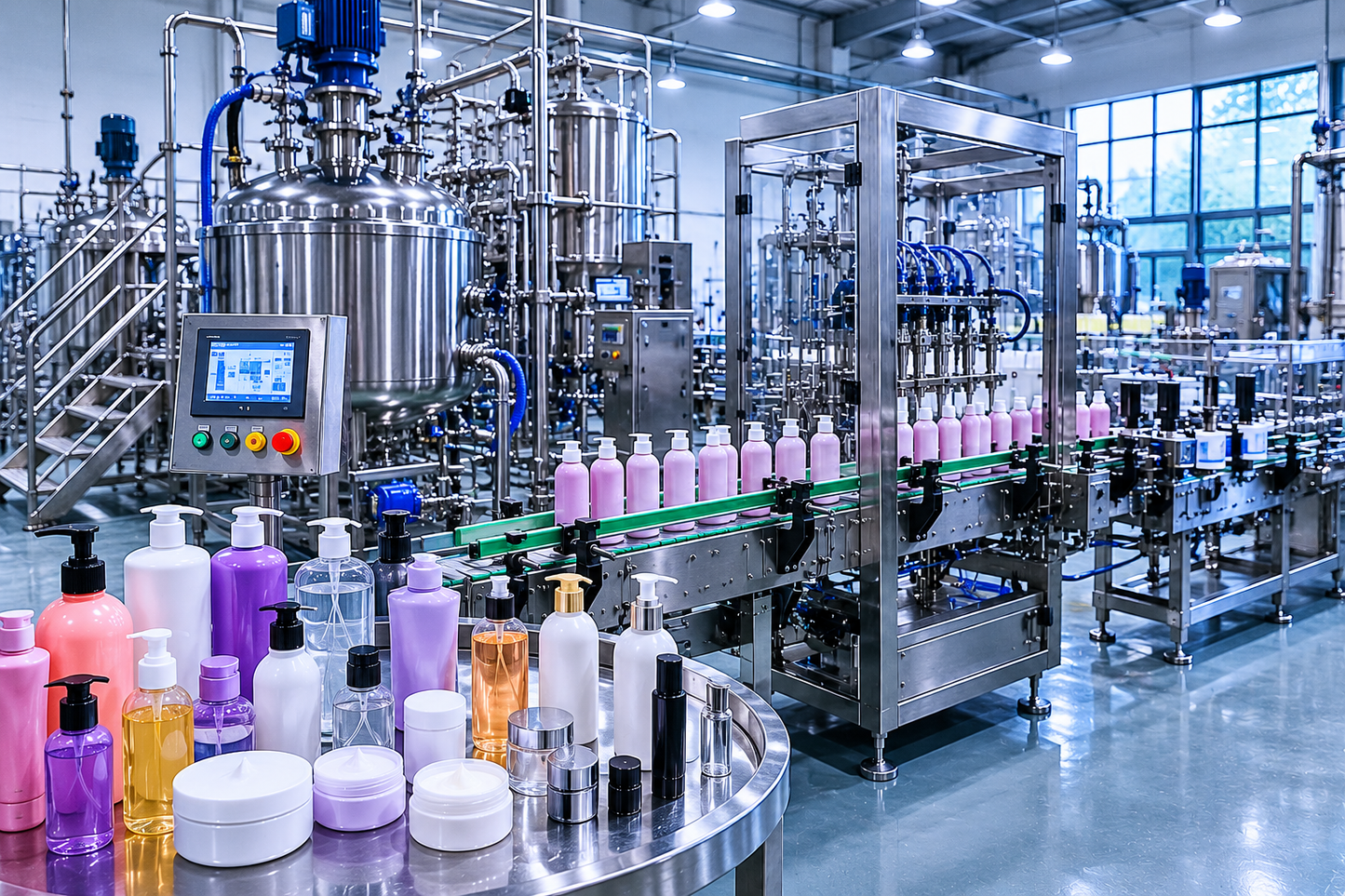 Linha de Produção de Cosméticos