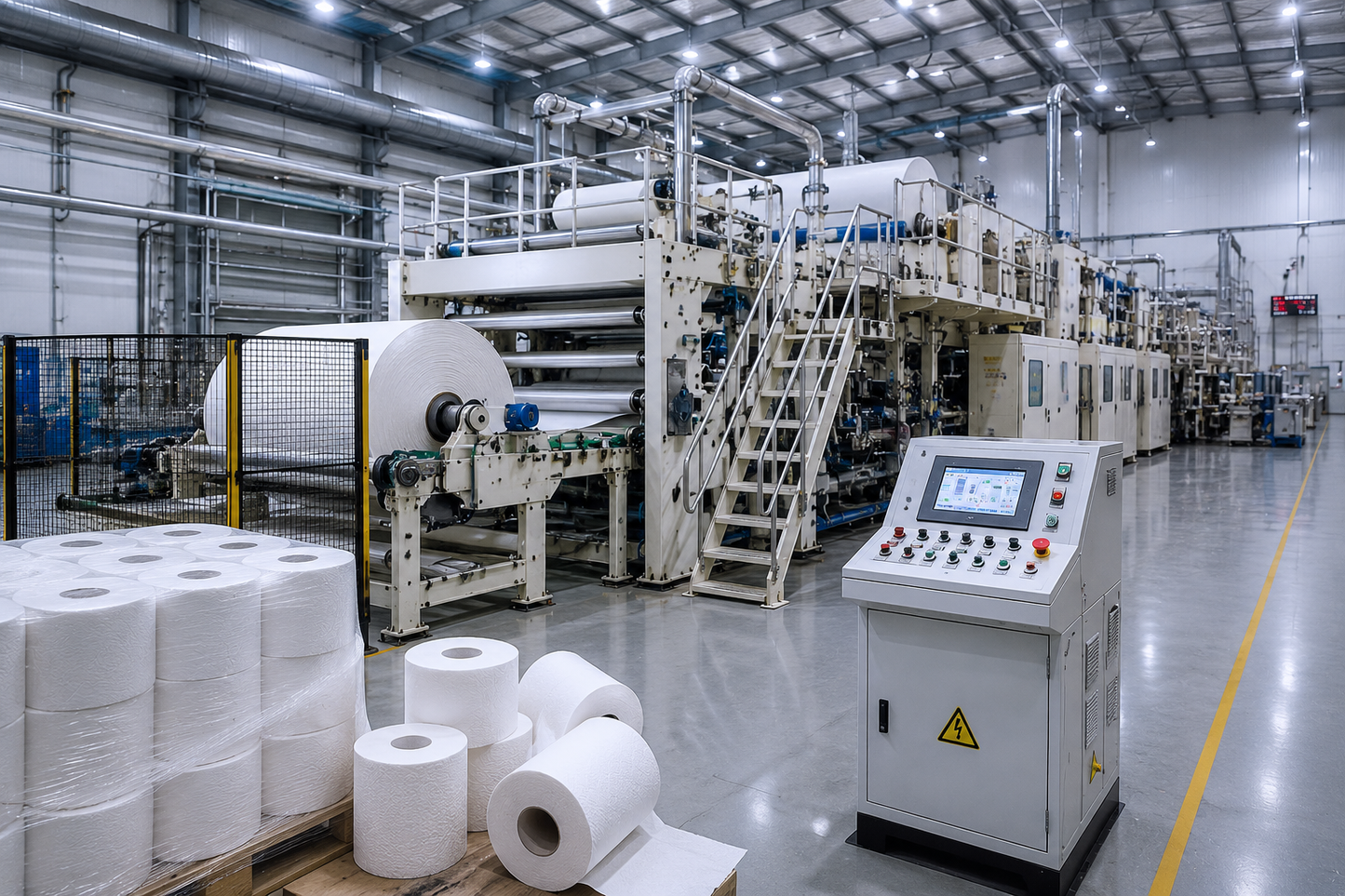 Linha de Produção de Papel Higiénico