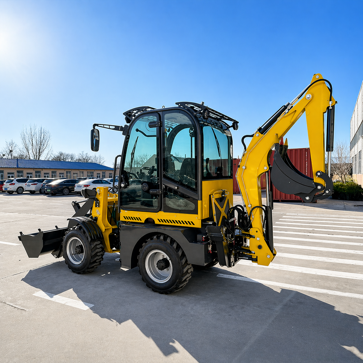 WZ1520 Mini Backhoe Loader - 1 Ton