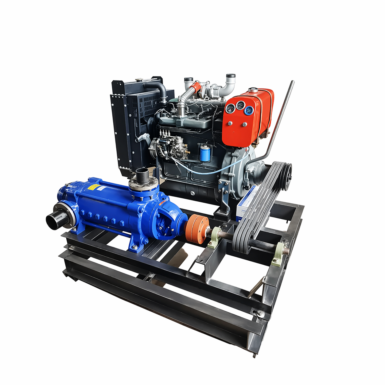 Bomba Horizontal Multiestágio com Motor Diesel para Alta Pressão