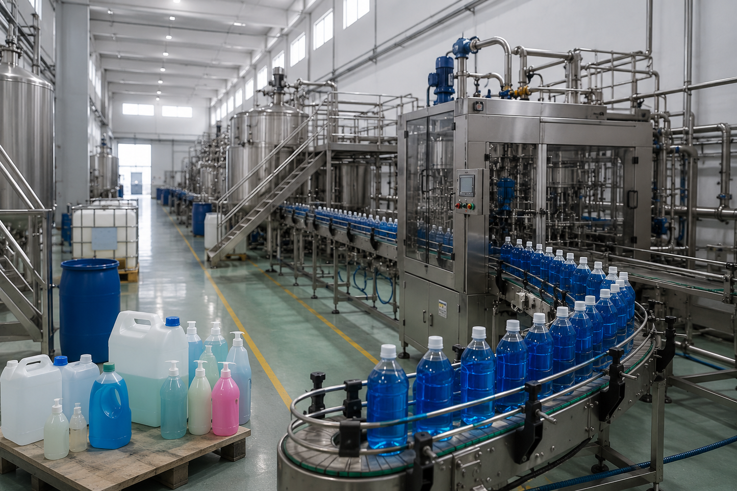 Linha de Produção de Detergente Líquido