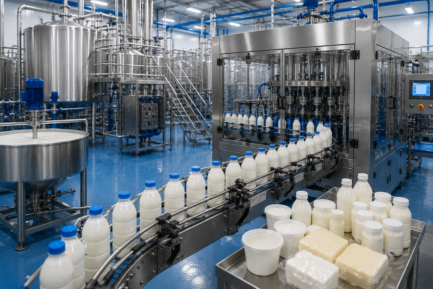 Linha de Produção de Lacticínios