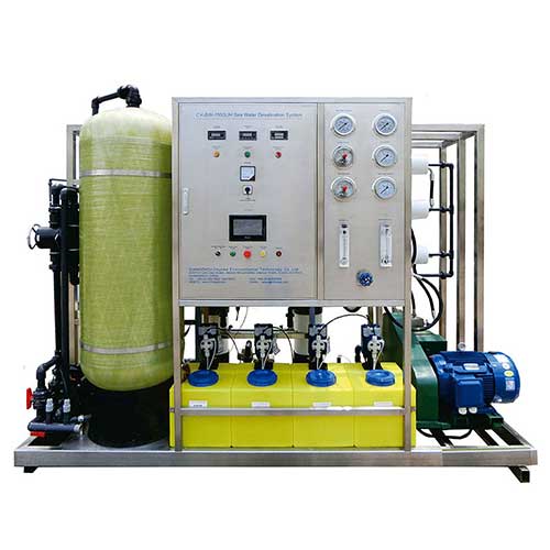 Sistema SWRO Industrial – Osmose Reversa para Água do Mar